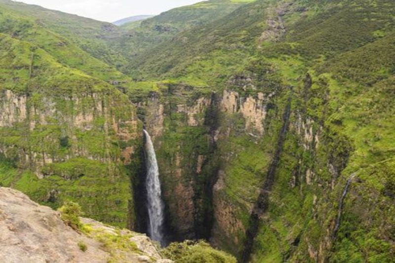 Jinber Waterfall_simien Mountain Ethiopia_13 days Historic Tour through Northern 